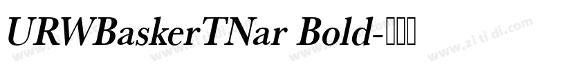 URWBaskerTNar Bold字体转换